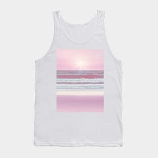 Pink Sunset Beach Tank Top